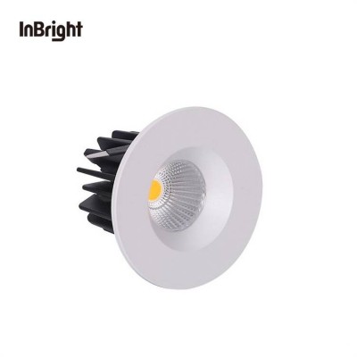 High Quality Indoorhotel 6w 7w 8w 60 Degree Spotlight Price Ip65 Die Cast Rounded Mini Recessed Ceiling Cob Led Spotlight