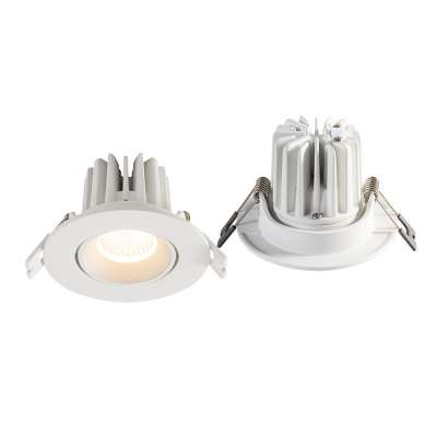 New design top quality indoor aluminum round ceiling adjustable 6W 7W 8W dimmable COB recessed led spotlight